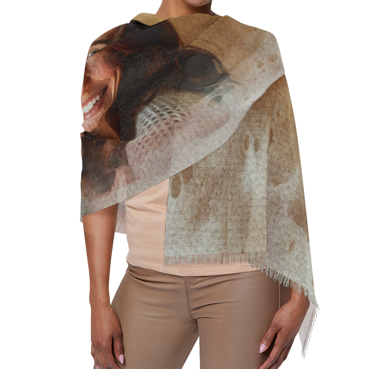 Personalized Mothers Day Scarf with Photo