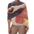 Personalized Newspaper Style Crop Character Scarf