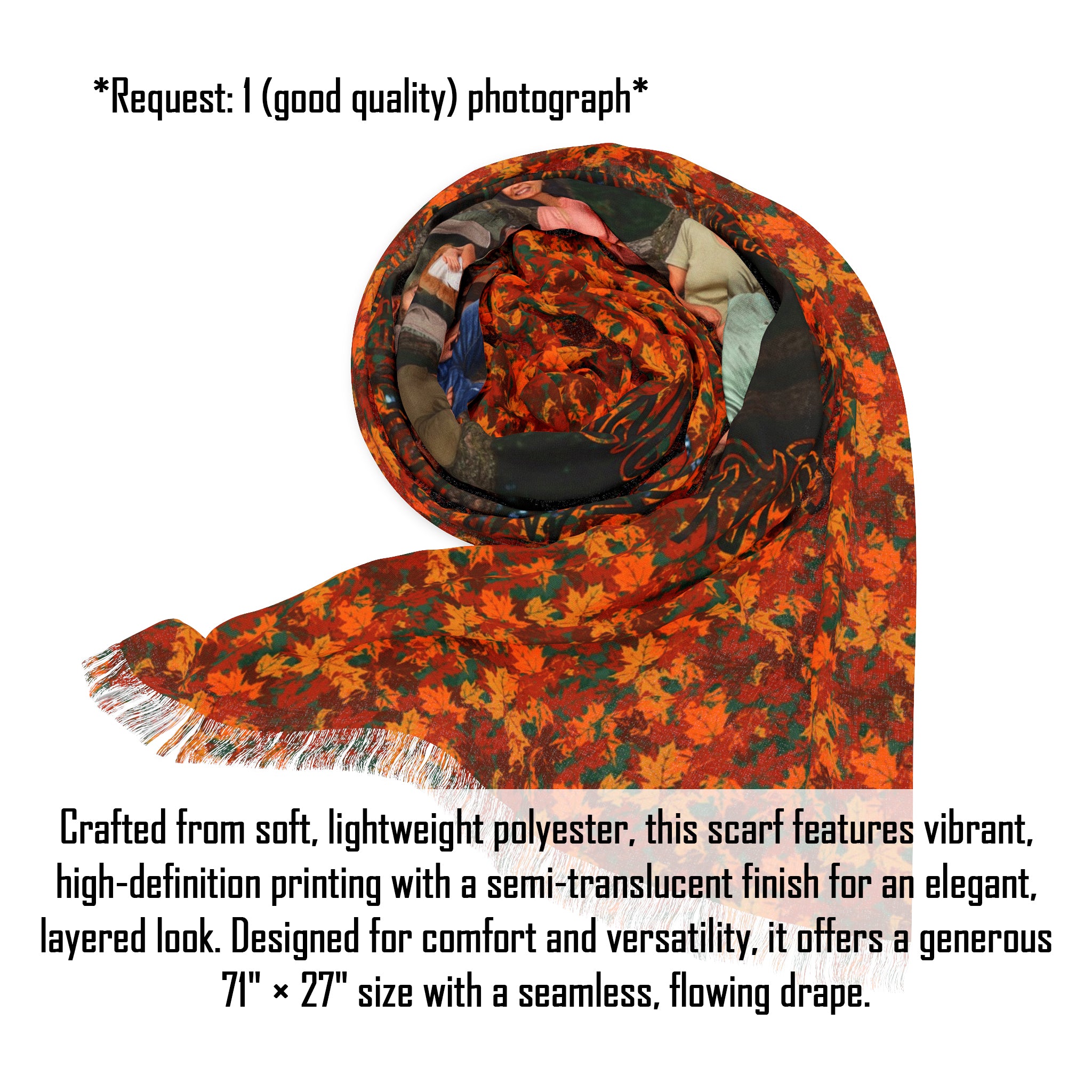 Personalized Autumn (Fall) Season Scarf