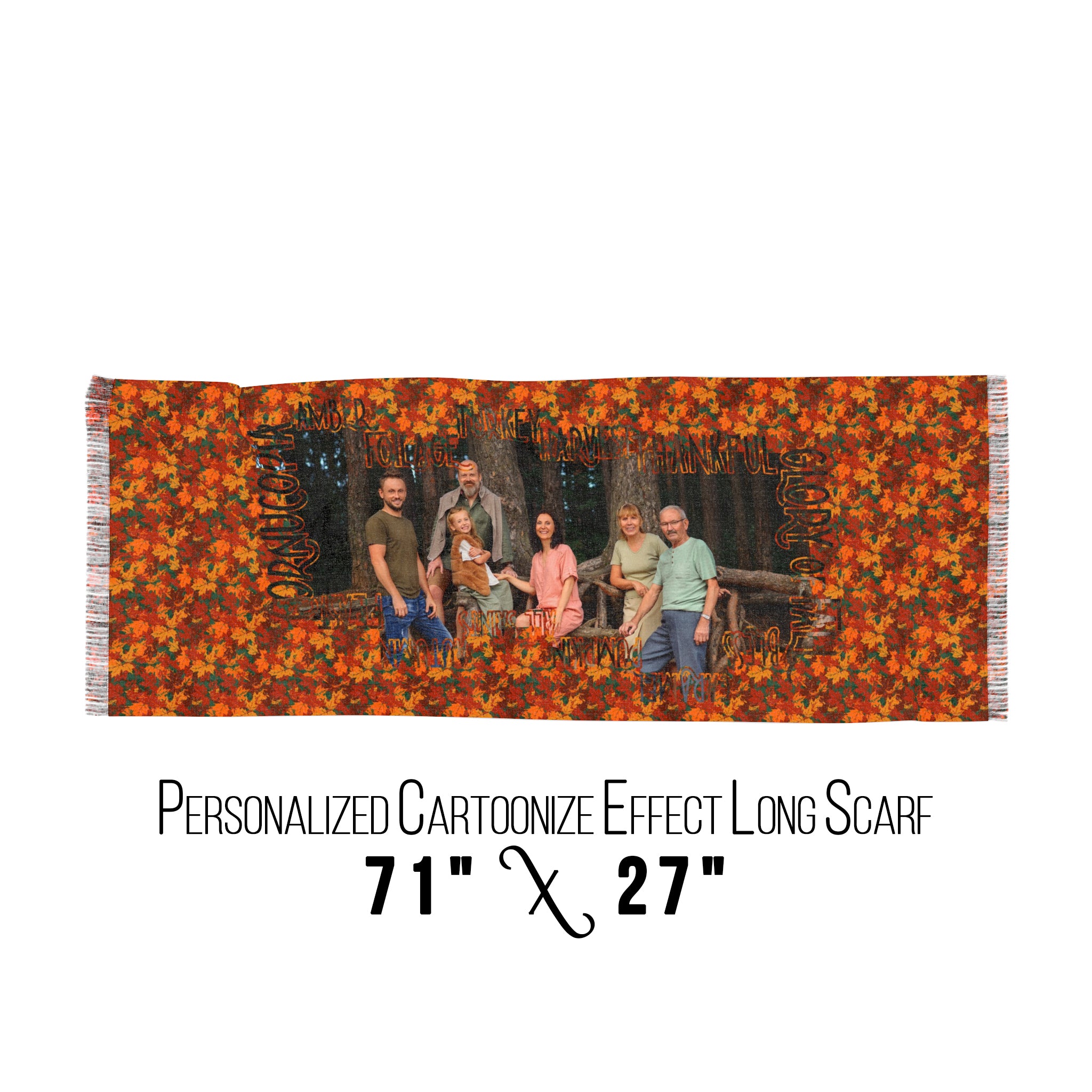 Personalized Autumn (Fall) Season Scarf