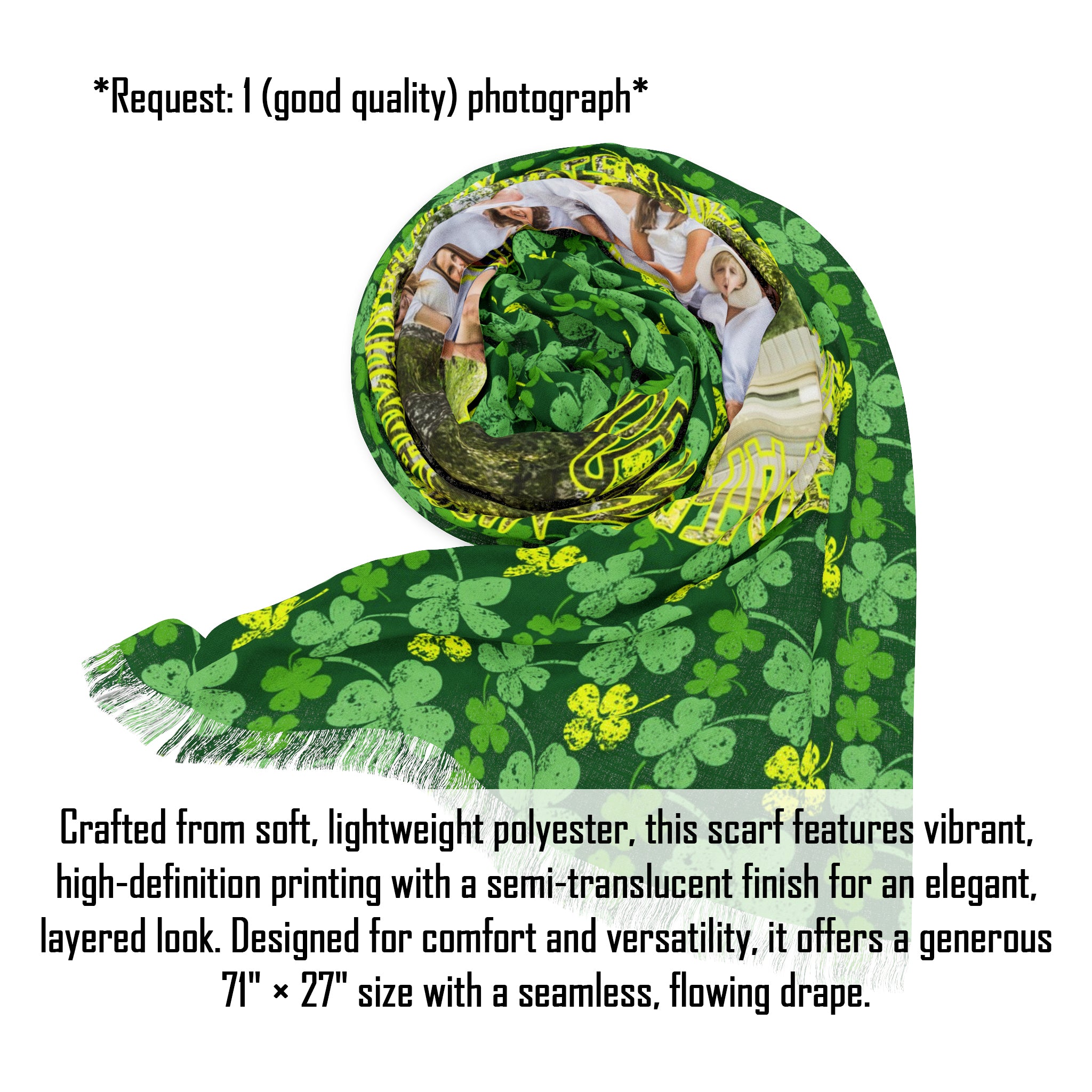 Personalized St. Patrick Day Scarf
