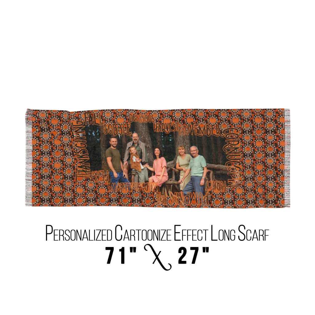 Personalized Thanksgiving Women Scarf