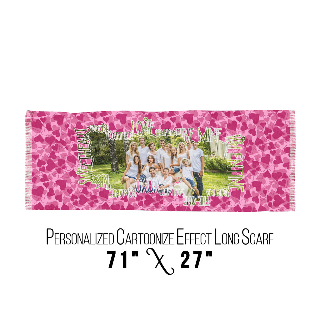 Personalized Valentines Day Scarf