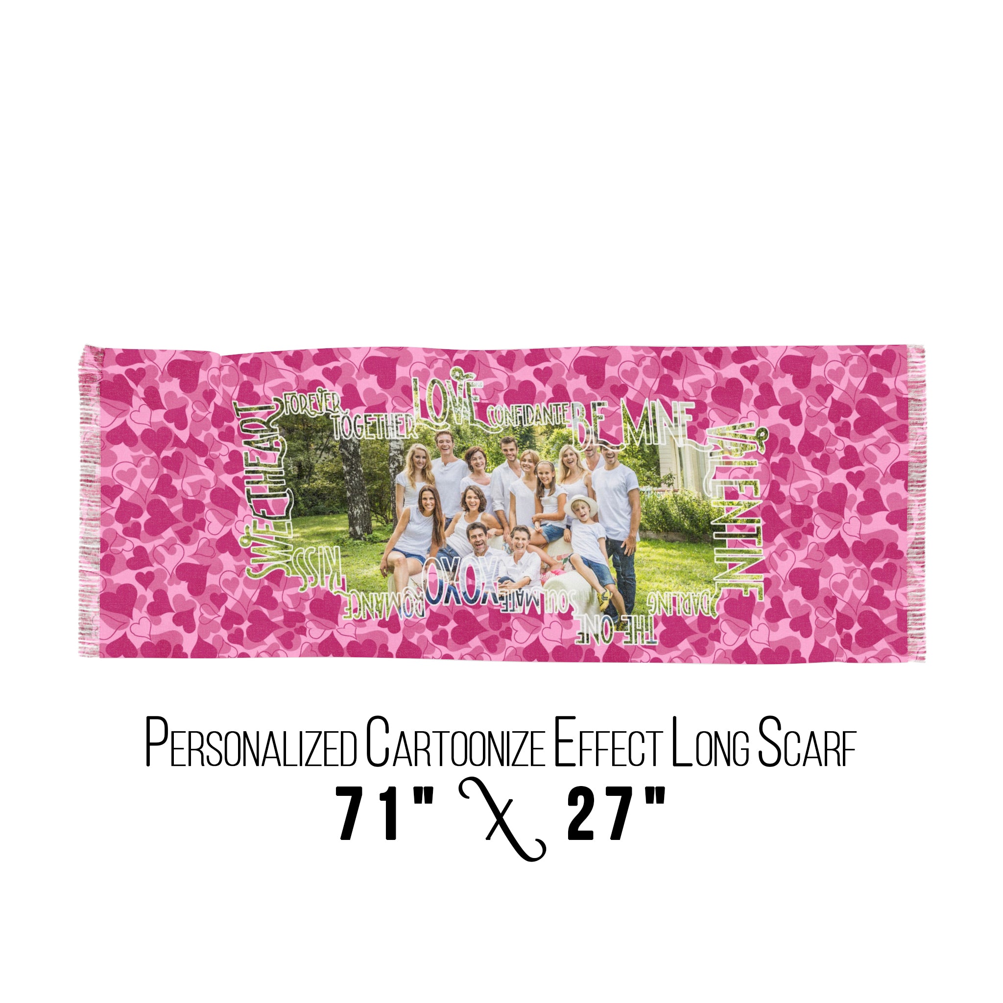 Personalized Valentines Day Scarf