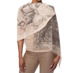 Personalized Vintage Photo Effect Woman Scarf