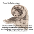Personalized Vintage Photo Effect Woman Scarf