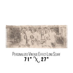 Personalized Vintage Photo Effect Woman Scarf