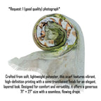 Personalized Watercolor Effect Woman Scarf
