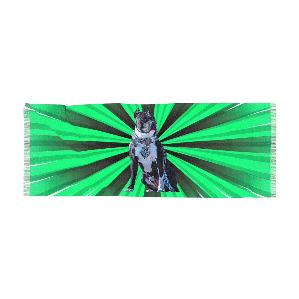 Personalized Pet Friend Crop Character Woman Scarf