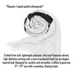 Personalized Pet Friend Crop Character Woman Scarf