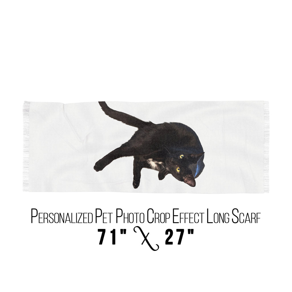 Personalized Pet Friend Crop Character Woman Scarf