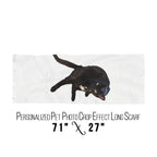 Personalized Pet Friend Crop Character Woman Scarf