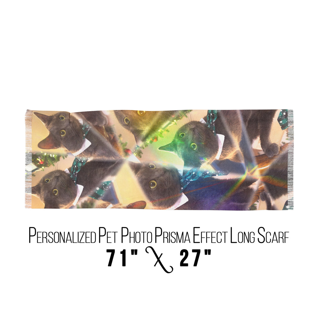 Personalized Pet Lover Woman Artistic Scarf