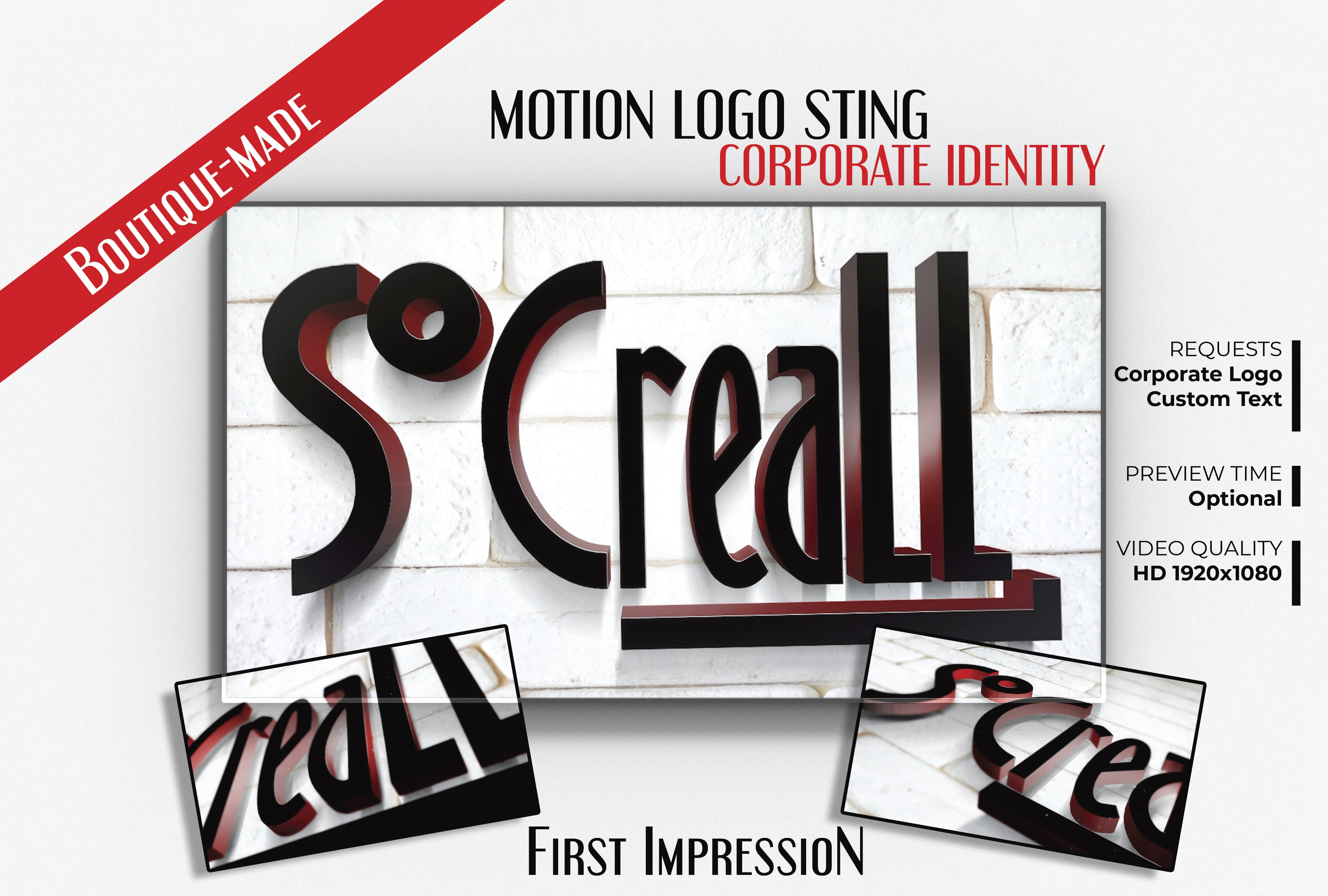Animated Corporate Logo Video | Custom Company Logo String Animation for Business Branding USA