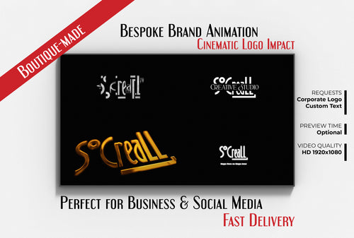Animated Corporate Logo Video | Custom Company Logo String Animation for Business Branding USA
