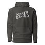 Embroidered North Dakota Premium Hoodie