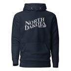 Embroidered North Dakota Premium Hoodie