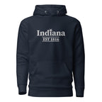 Embroidered Indiana State Premium Hoodie