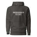 Embroidered Nebraska State Premium Hoodie
