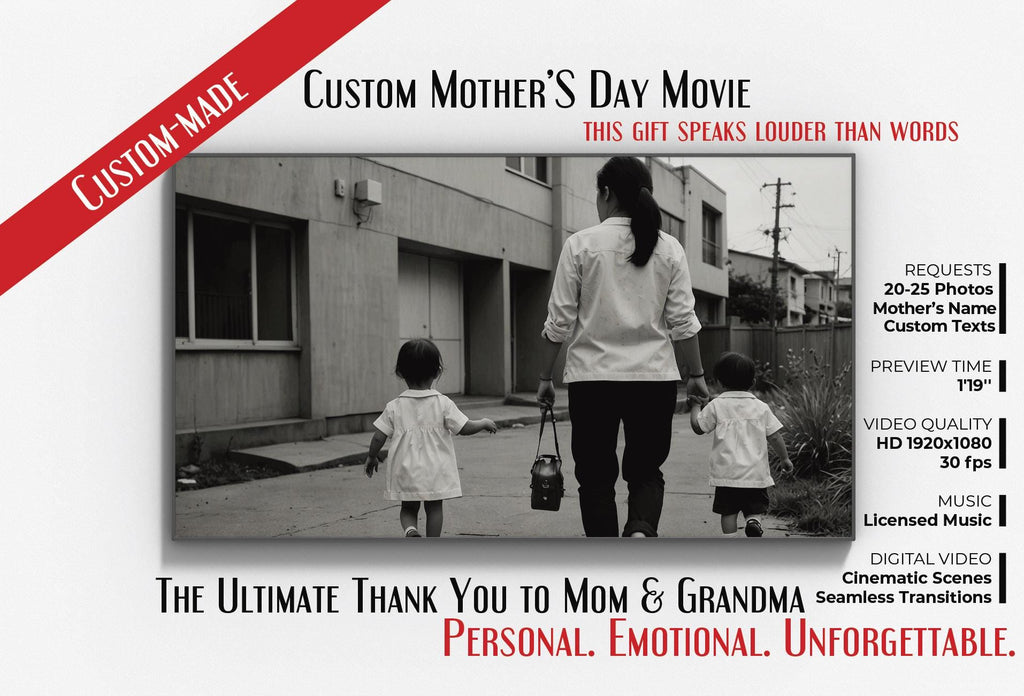 Custom Mother’s Day Video | Personalized Family Story Film | Meaningful Digital Gift for Mom