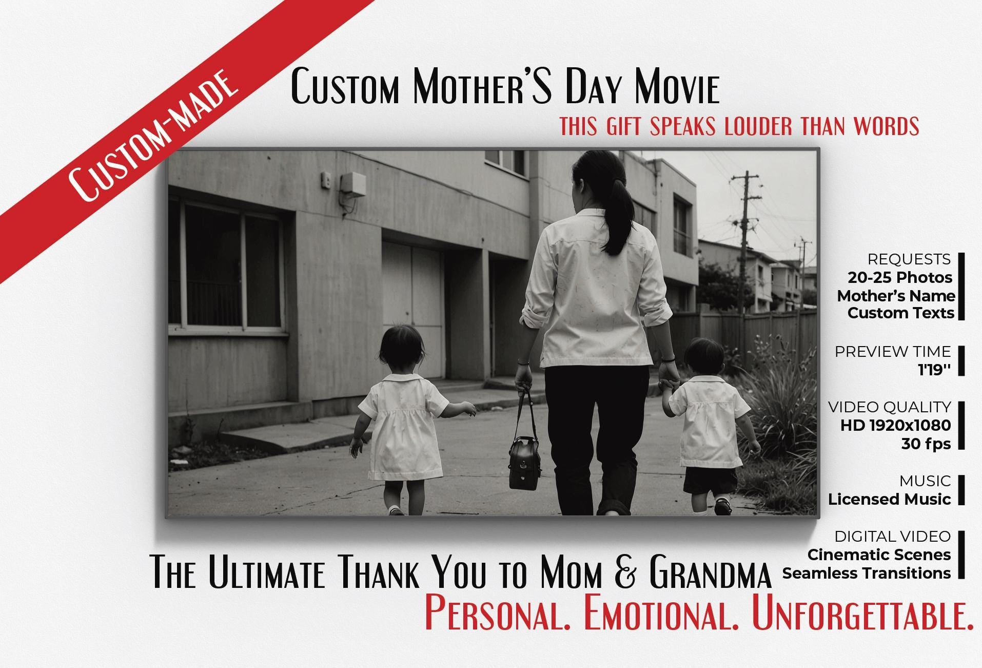 Custom Mother’s Day Video | Personalized Family Story Film | Meaningful Digital Gift for Mom