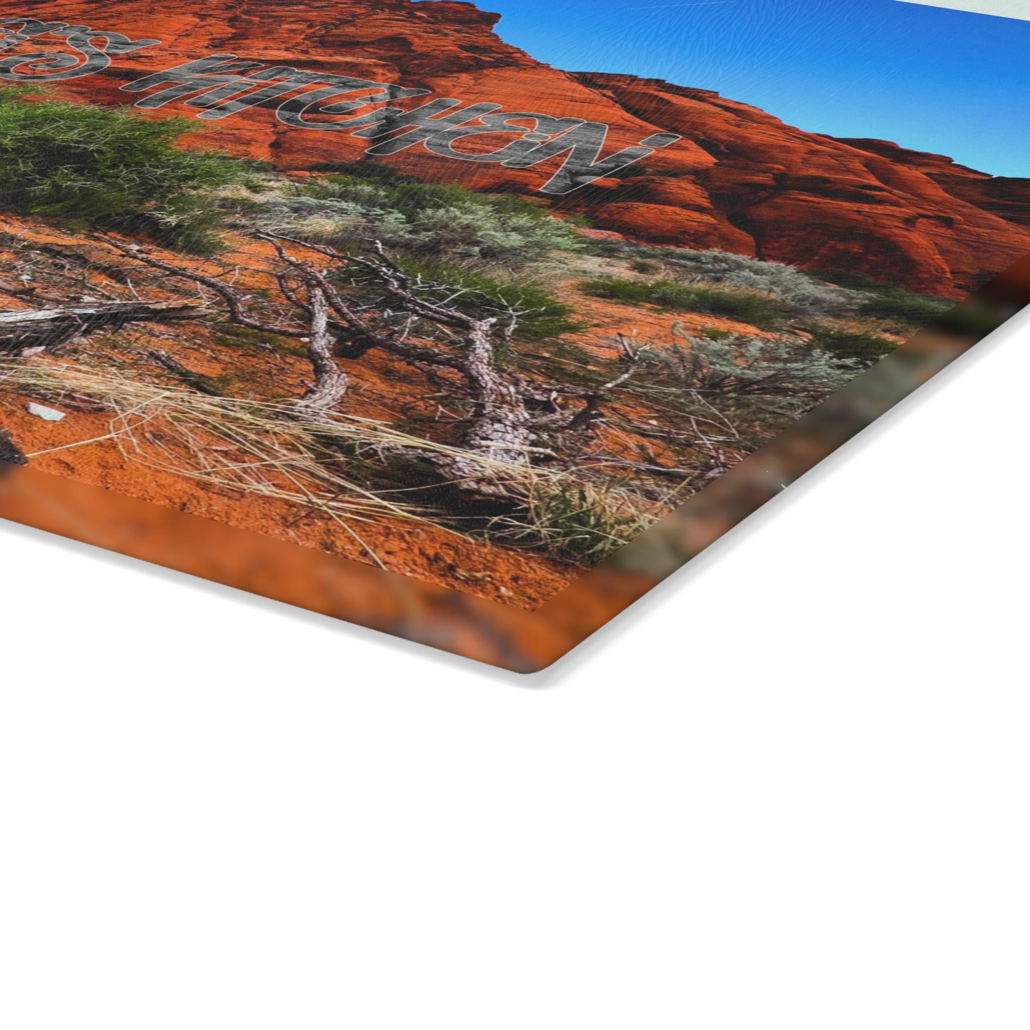 Personalized Glass Cutting Board: Custom Kitchen Decor, Photo Printed Gift