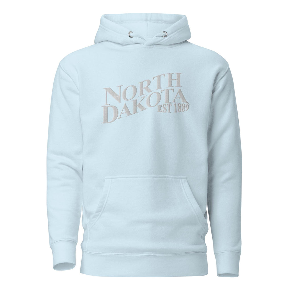 Embroidered North Dakota Premium Hoodie