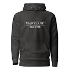 Embroidered Maryland State Premium Hoodie