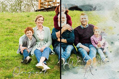 Custom Watercolor Oil Paint Photo Effect (Digital)