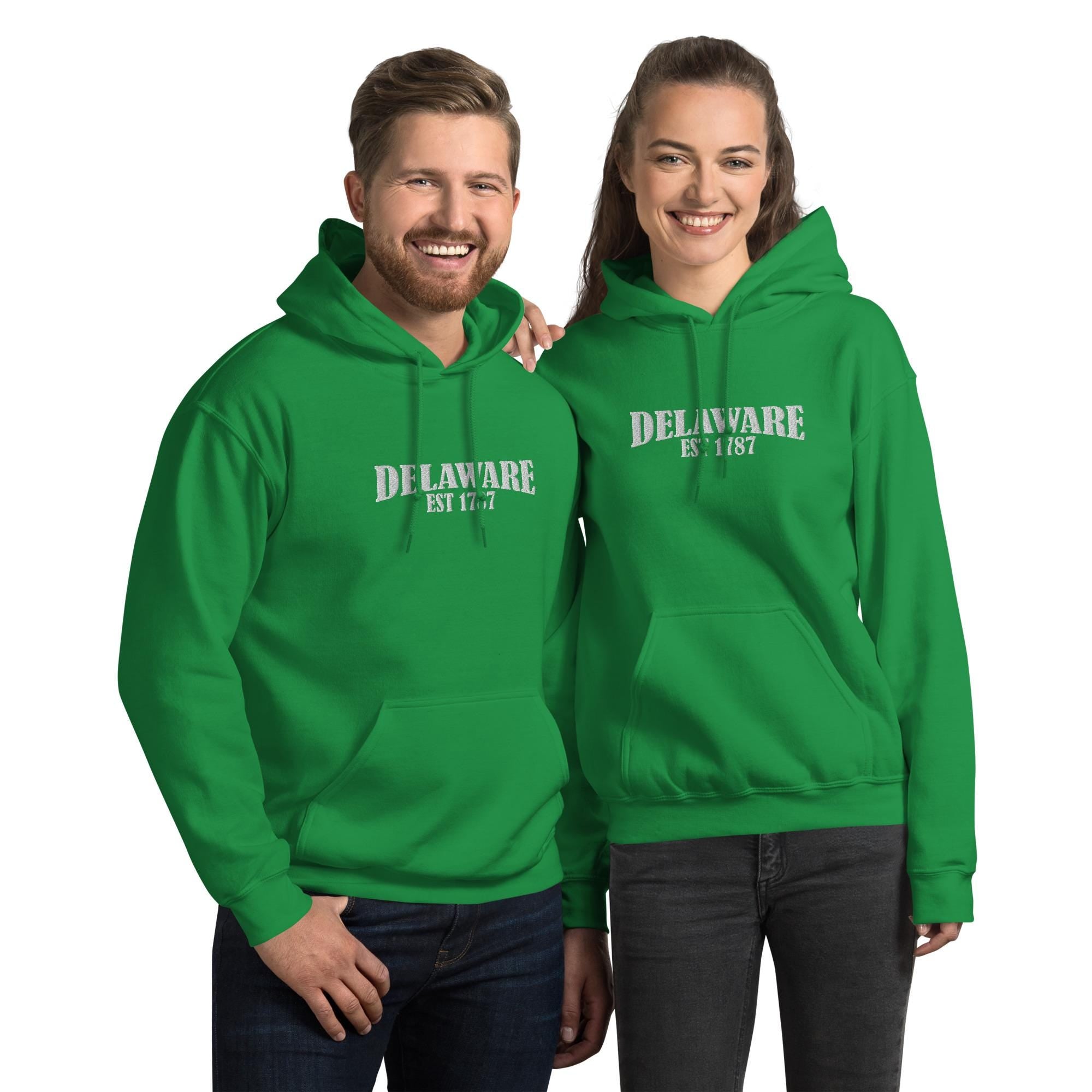 Embroidered Delaware State Hoodie