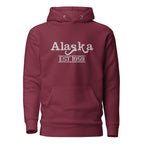 Embroidered Alaska State Premium Hoodie