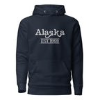 Embroidered Alaska State Premium Hoodie