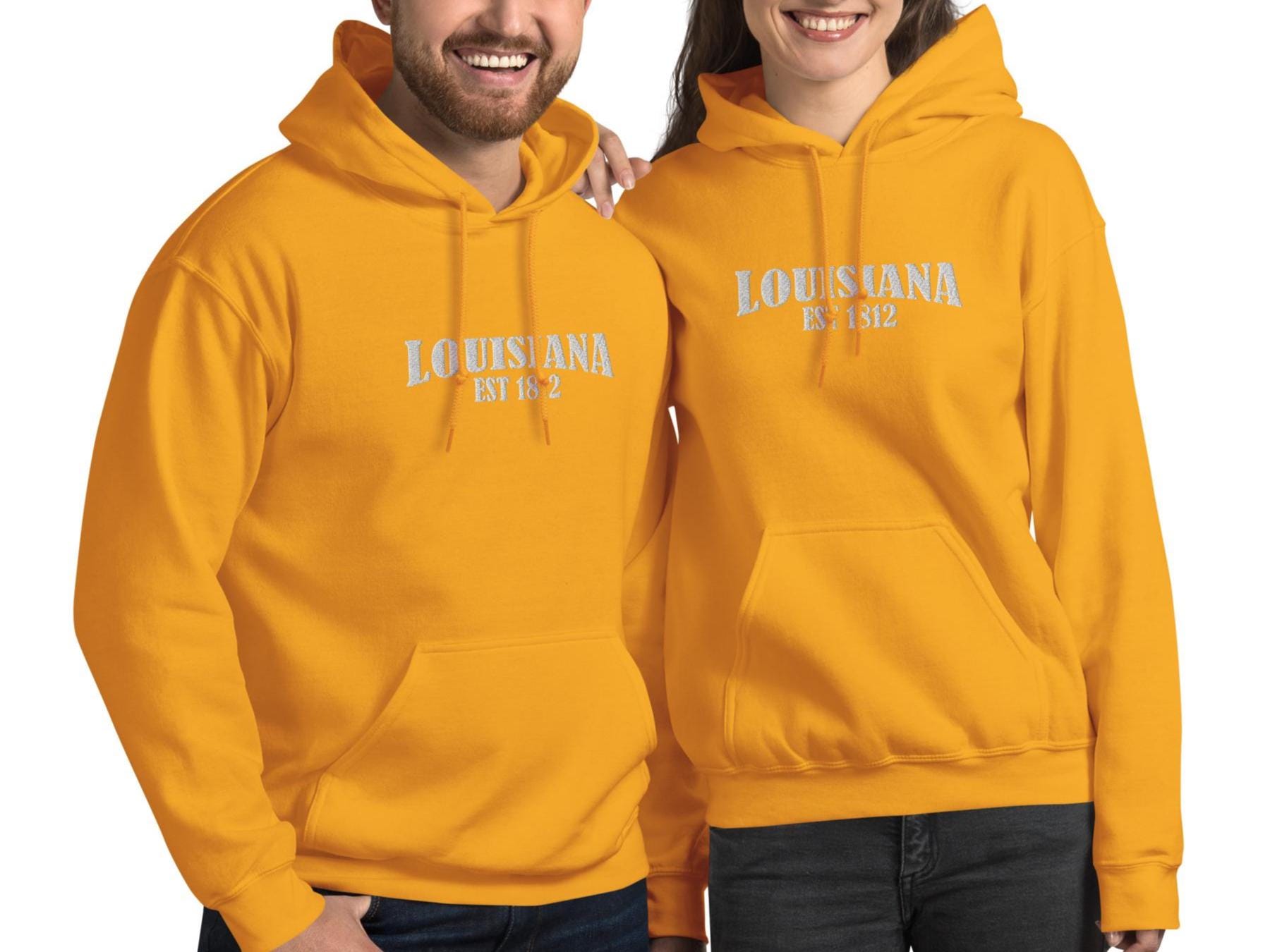 Embroidered Louisiana State Hoodie