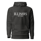 Embroidered Illinois State Premium Hoodie