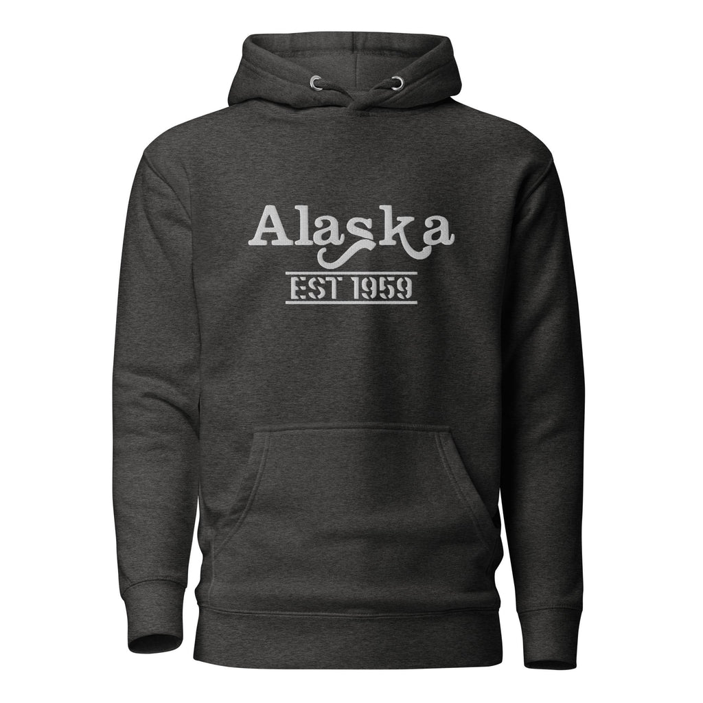 Embroidered Alaska State Premium Hoodie