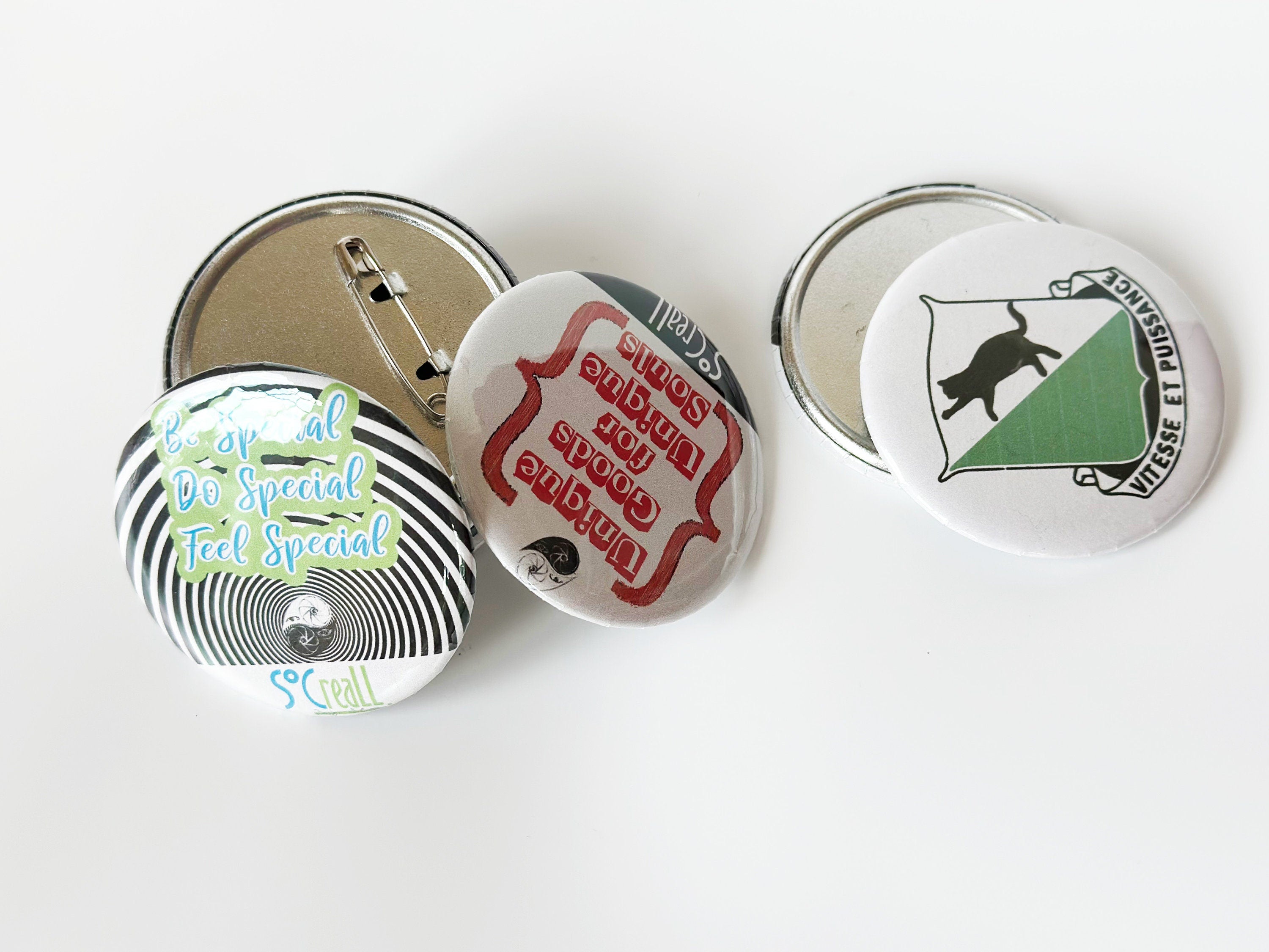 Custom Photo Pins: Personalized Pinback Buttons | Set of 8 |  2.5" Round